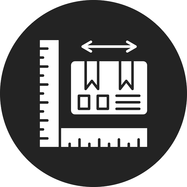 Vector parcel size icon vector image can be used for delivery and logistics