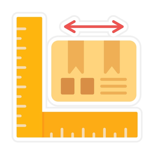 Vector parcel size vector icon can be used for delivery and logistics iconset