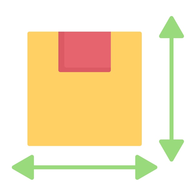 Parcel Size Vector Illustration