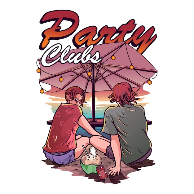 Party club illustration