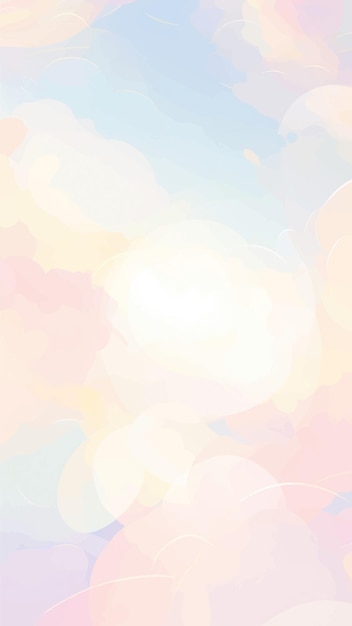 Vector pastel abstract sky art