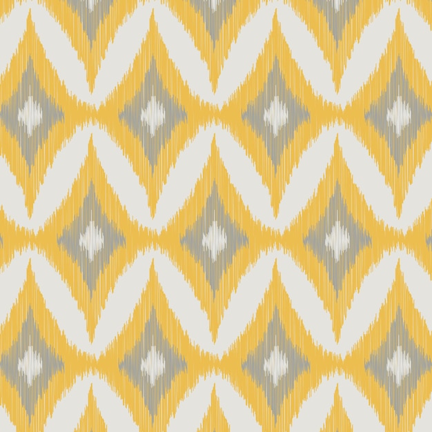 Vector pattern background with an ikat style design