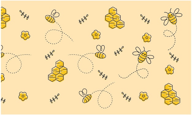 Pattern Bee honey