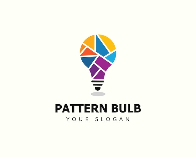 Pattern Bulb Colorful Logo Icon