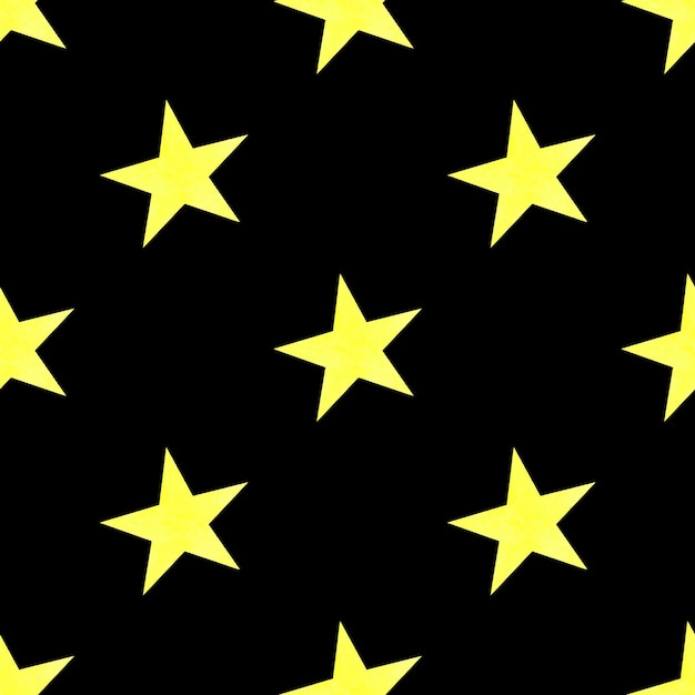 Pattern with yellow stars