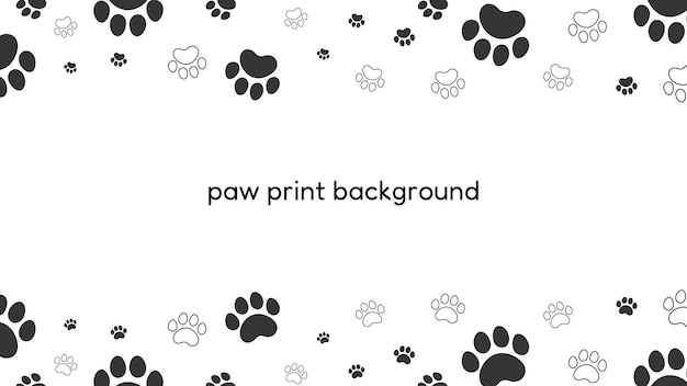 Paw print background