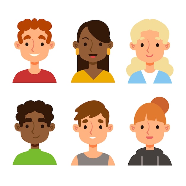 People avatars illustrated