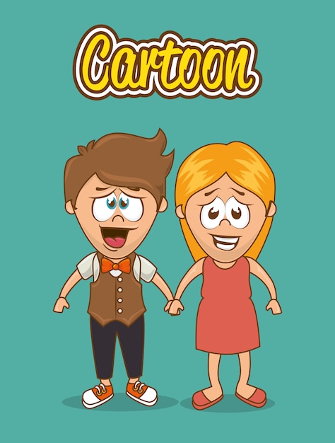 People cartoon graphic