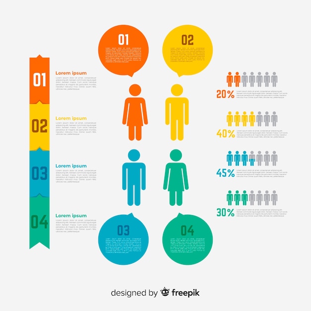 Vector people infographic