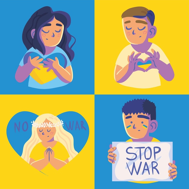 People stop war Ukraine no war