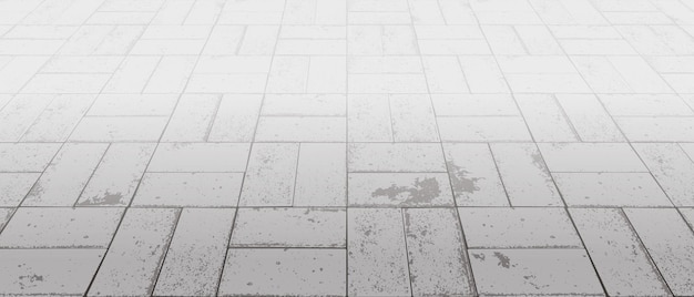 Vector perspective concrete crossed blocks floor pavement vector background with texture