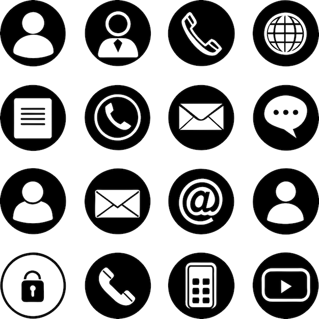 Phone icon set Chat bubble icon Telephone call sign Contact icon phone mobile call Contact us C