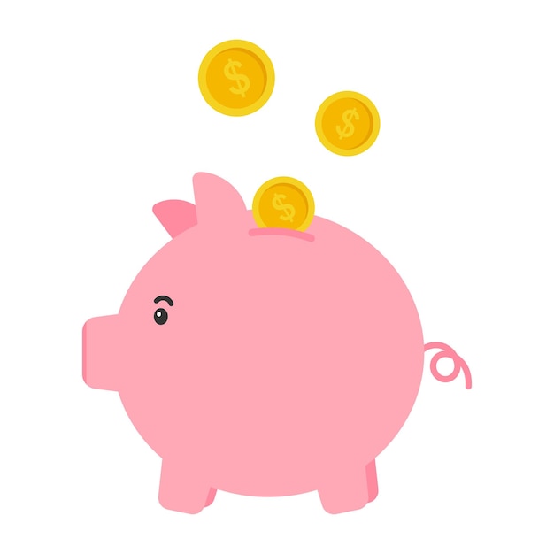 Piggy bank icon.