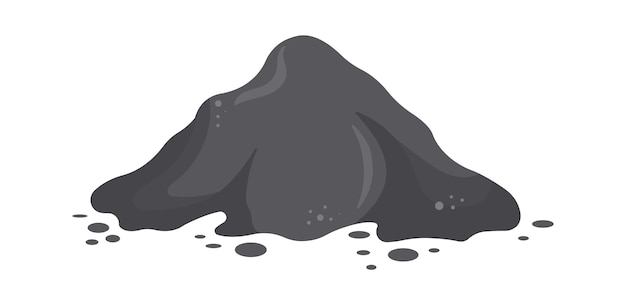 Pile of coal Construction Industry Vector illustration