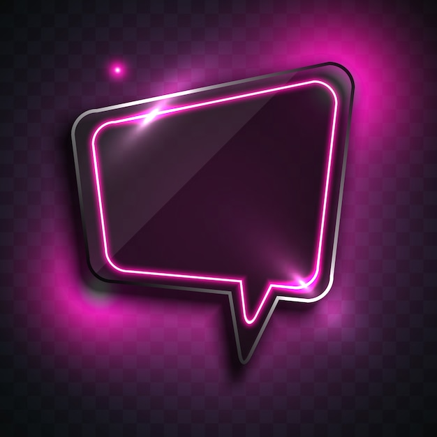 Pink speech bubble background