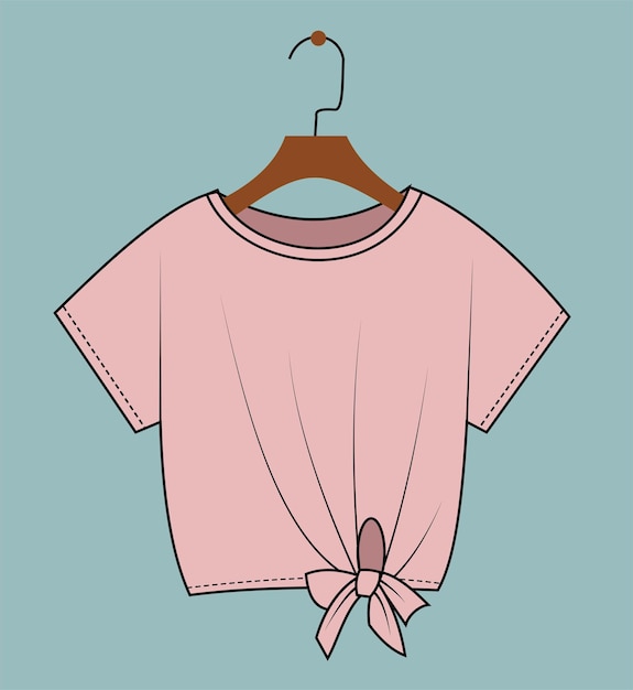 Pink Tshirt on hanger