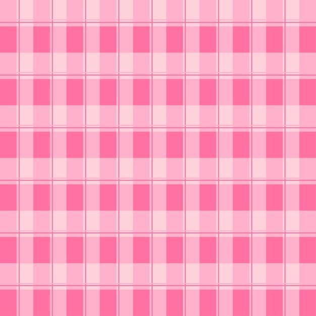 Pink and white plaid pattern background Pink plaid on fabric pattern square pattern for cloth