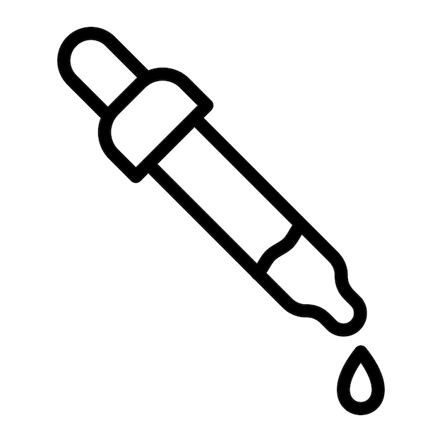 Pipette Vector Icon Design Illustration