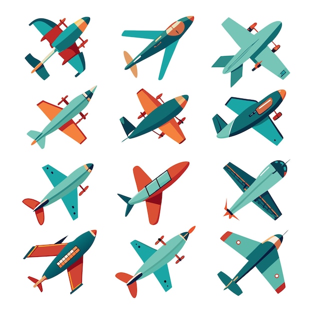 Plane Cartoon set