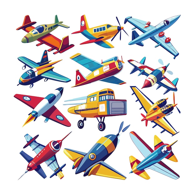 Plane Cartoon set