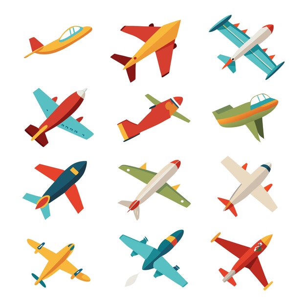 Plane Cartoon set