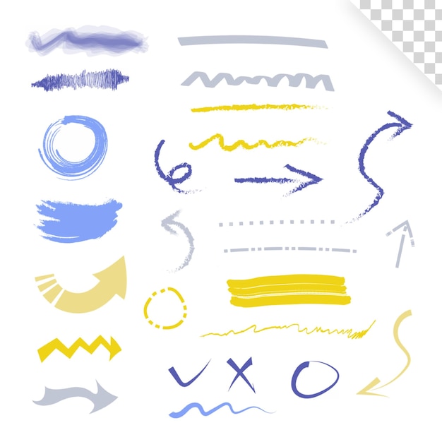 plane graffiti colorful hand drawn curve vector set