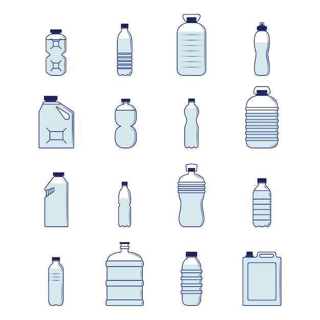 Plastic Bottle Set