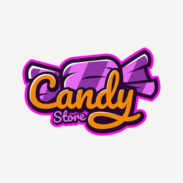 A Playful and Colorful Logo Design for a Candy Shop with a Strong Brand Identity