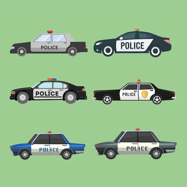 Police car vector