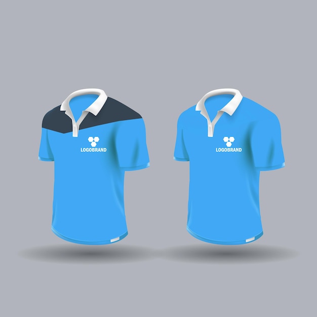 Vector polo t shirt design shirt mockup