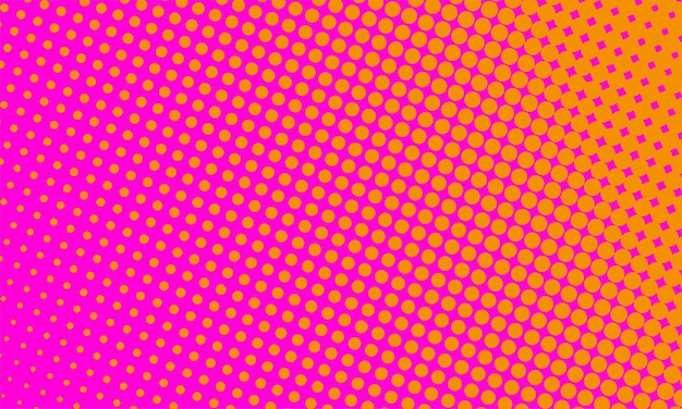 Pop art bright background with halftone dots pattern
