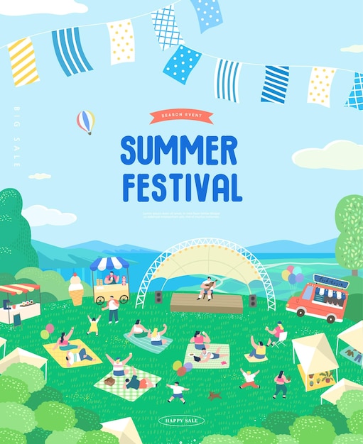 A poster for the summer festival.