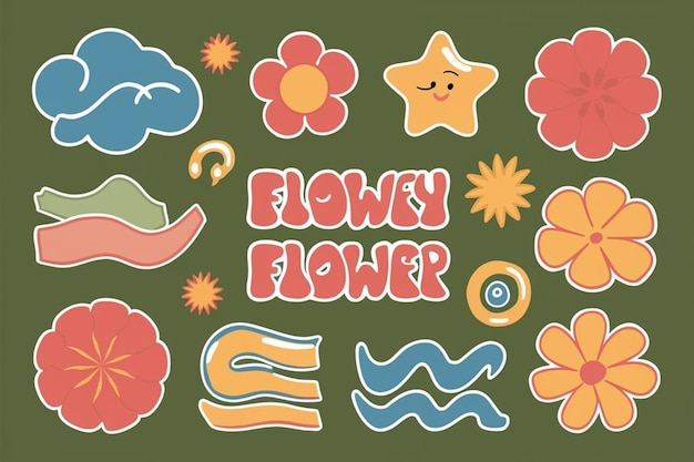 Vector a poster that says the flow of flowers