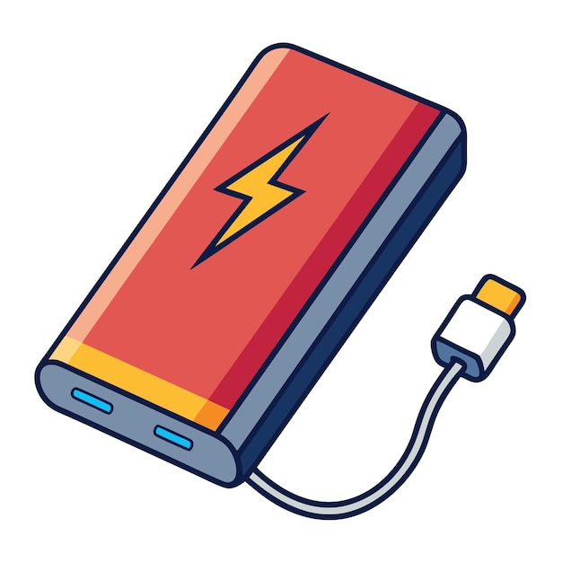 Vector power bank design clipart vector art and illustration