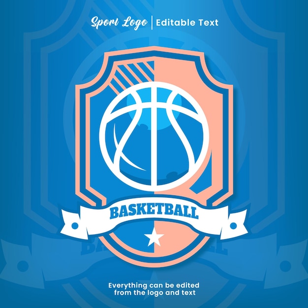 Premium basketball sports logo