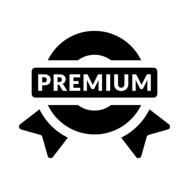 Premium tag label icon