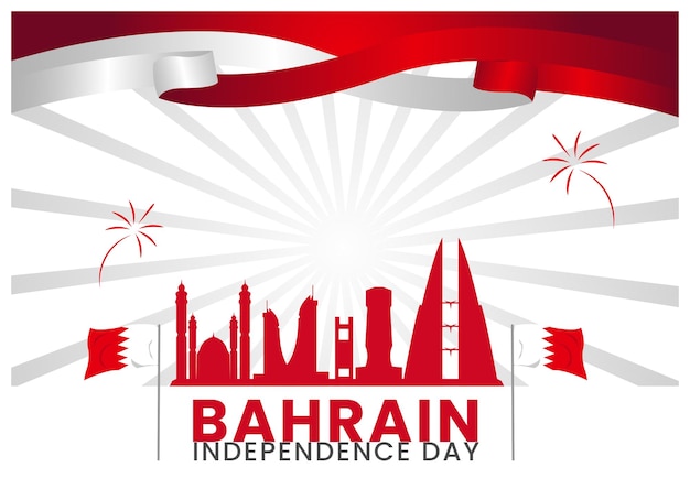 Premium vector bahrain national day celebration