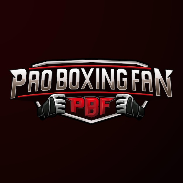 Pro Boxing Sport Emblem Logo