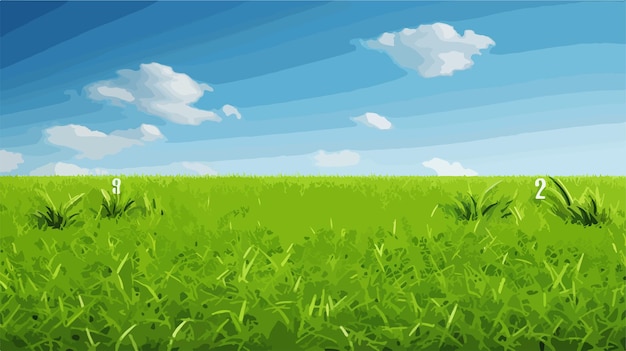 Vector problem and solution sign in a sunny green field