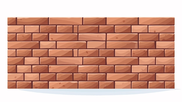 Vector professional brick wall vector with brick pattern on white background