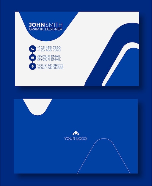 Vector professional business card template