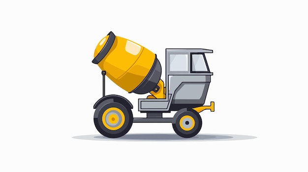 Vector professional cement mixer icon vector for web design