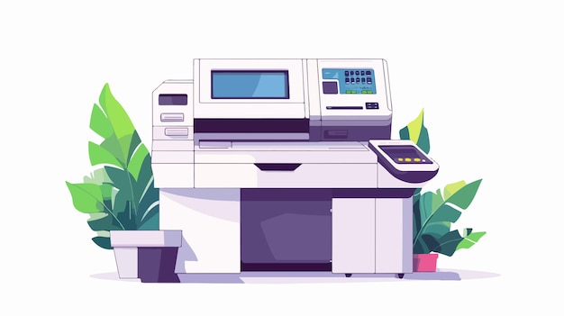 Vector professional multifunction printer vector icon