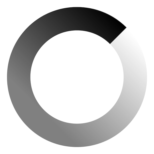 Progress loader icon Circular gradient waiting cursor