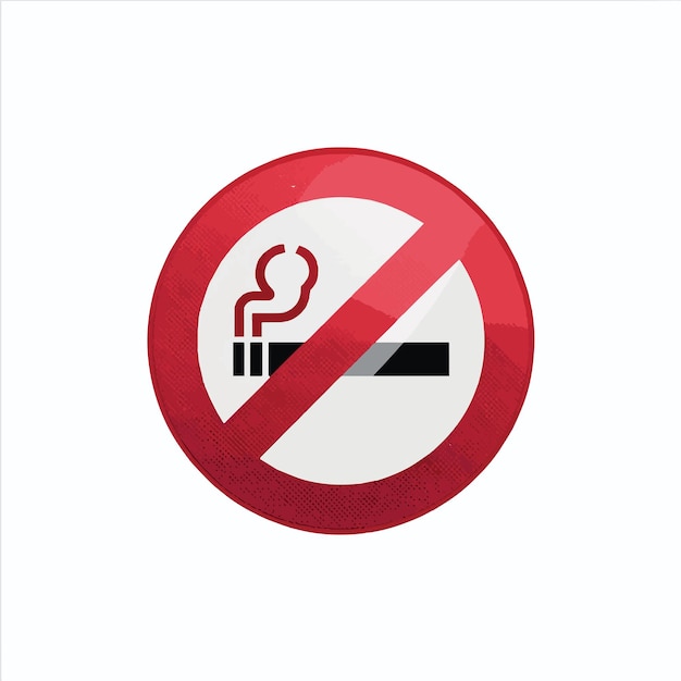 prohibition sign of smoking