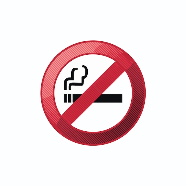 prohibition sign of smoking