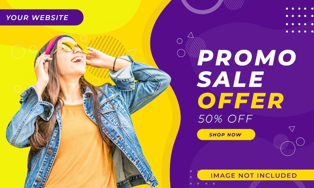 Promo sale banner template