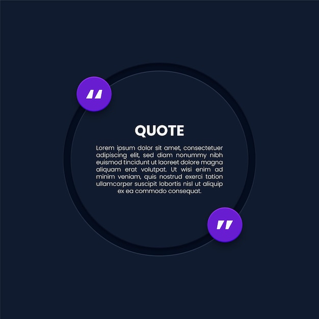 Quotes or testimonial speech bubbles template