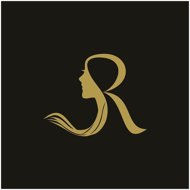 R face girl logo