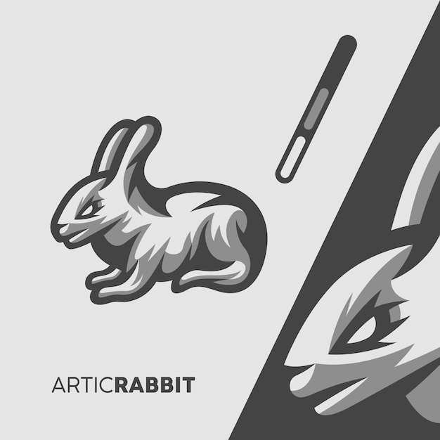 Rabbit mascot illustration